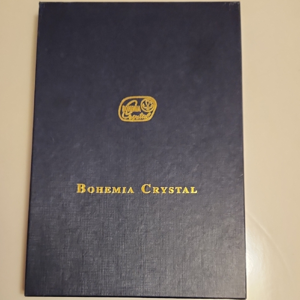 Bohemia 24% PbO Fine Crystal Glasses Set Of 6 ✨️New In Origial Packaging